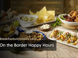 On the Border Happy hours 2023 | Menu & Prices