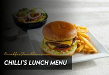 Chili's lunch menu